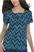 Landau Misses & Womens Square Neck Scrub Top