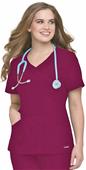 Landau Misses & Womens Crossover Tunic Scrub Top