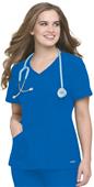 Landau Misses & Womens Crossover Tunic Scrub Top