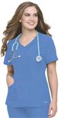 Landau Misses & Womens Crossover Tunic Scrub Top