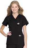 Landau ScrubZone Misses/Womens Faux Wrap Scrub Top