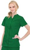 Landau ScrubZone Misses/Women Snap Front Scrub Top Landau ScrubZone Misses/Women Snap Front Scrub Top