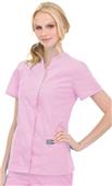 Landau ScrubZone Misses/Women Snap Front Scrub Top