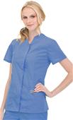 Landau ScrubZone Misses/Women Snap Front Scrub Top Landau ScrubZone Misses/Women Snap Front Scrub Top