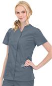 Landau ScrubZone Misses/Women Snap Front Scrub Top Landau ScrubZone Misses/Women Snap Front Scrub Top
