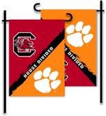 COLLEGIATE Clemson/S. Carolina House Divided Flag