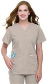 Landau Misses & Womens V-Neck Tunic Scrub Top Landau Misses & Womens V-Neck Tunic Scrub Top