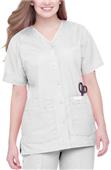 Landau Misses & Womens Snap Front Tunic Scrub Top Landau Misses & Womens Snap Front Tunic Scrub Top