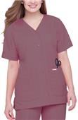 Landau Misses & Womens Snap Front Tunic Scrub Top Landau Misses & Womens Snap Front Tunic Scrub Top