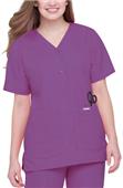 Landau Misses & Womens Snap Front Tunic Scrub Top Landau Misses & Womens Snap Front Tunic Scrub Top