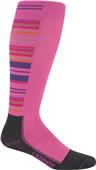 Wigwam Pink Snow Stripe Pro Knee High Adult Socks