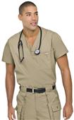 Landau Men's Vented V-Neck Pullover Scrub Top Landau Men's Vented V-Neck Pullover Scrub Top