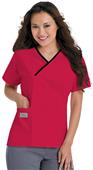 Landau Urbane Women's Classic Crossover Scrub Top