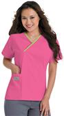 Landau Urbane Women's Classic Crossover Scrub Top