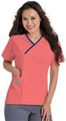 Landau Urbane Women's Classic Crossover Scrub Top