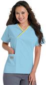 Landau Urbane Women's Classic Crossover Scrub Top