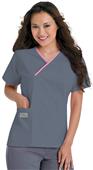Landau Urbane Women's Classic Crossover Scrub Top