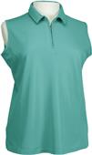 Bermuda Sands Lady Willow Sleeveless Zip Neck Tees