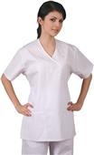 Adar Womens Embroidered Mock Wrap Scrub Top Adar Womens Embroidered Mock Wrap Scrub Top