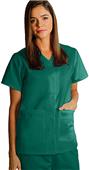Adar Women's Double Pocket Snap-Front Scrub Top Adar Women's Double Pocket Snap-Front Scrub Top