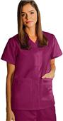 Adar Women's Double Pocket Snap-Front Scrub Top Adar Women's Double Pocket Snap-Front Scrub Top