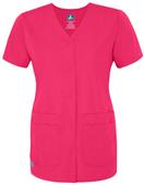 Adar Women's Double Pocket Snap-Front Scrub Top Adar Women's Double Pocket Snap-Front Scrub Top