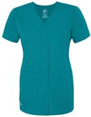Adar Women's Double Pocket Snap-Front Scrub Top Adar Women's Double Pocket Snap-Front Scrub Top