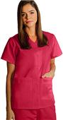 Adar Women's Double Pocket Snap-Front Scrub Top Adar Women's Double Pocket Snap-Front Scrub Top
