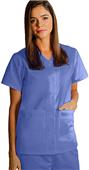 Adar Women's Double Pocket Snap-Front Scrub Top Adar Women's Double Pocket Snap-Front Scrub Top