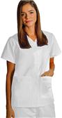 Adar Women's Double Pocket Snap-Front Scrub Top Adar Women's Double Pocket Snap-Front Scrub Top