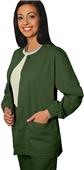 Adar Women's Warm-Up Scrub Jacket Adar Women's Warm-Up Scrub Jacket