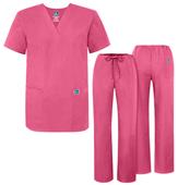 Adar Universal Unisex Drawstring Scrub Sets Adar Universal Unisex Drawstring Scrub Sets