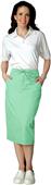 Adar Womens Mid-Calf Length Drawstring Skirt