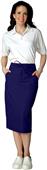 Adar Womens Mid-Calf Length Drawstring Skirt