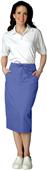 Adar Womens Mid-Calf Length Drawstring Skirt