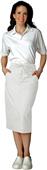 Adar Womens Mid-Calf Length Drawstring Skirt