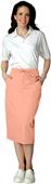 Adar Womens Mid-Calf Length Drawstring Skirt