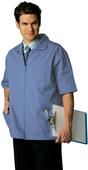 Adar Mens Zippered Short Sleeve Jacket