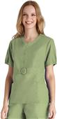 Adar Women's Button 'n Buckle Princess Uniform Top