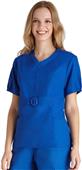 Adar Women's Button 'n Buckle Princess Uniform Top