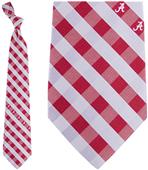 Eagles Wings NCAA Alabama Woven Poly Check Tie