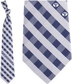 Eagles Wings NCAA BYU Cougars Woven Poly Check Tie