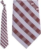 Eagles Wings NCAA Mississippi St Woven Check Tie