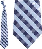 Eagles Wings NCAA N. Carolina Woven Poly Check Tie