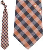 Eagles Wings NCAA Texas Woven Poly Check Tie