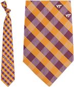 Eagles Wings NCAA Virginia Tech Woven Check Tie