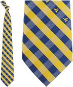 Eagles Wings NCAA W. Virginia Woven Poly Check Tie