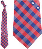 Eagles Wings NFL Giants Woven Poly Check Tie
