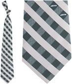 Eagles Wings NFL Jets Woven Poly Check Tie