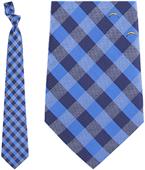 Eagles Wings NFL Chargers Woven Poly Check Tie